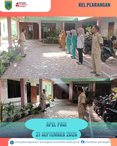 Apel Pagi Senin 21 September 2026
