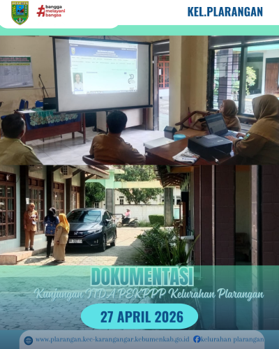 Kelurahan Plarangan nenerima Kunjungan Itda Kebumen untuk PEKPPP tahun 2026