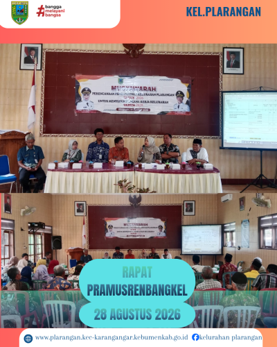 Rapat Pramusrenbangkel Kelurahan Plarangan tahun 2026