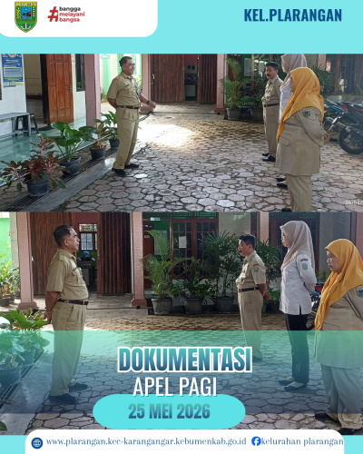Apel Pagi Senin 25 Mei 2026