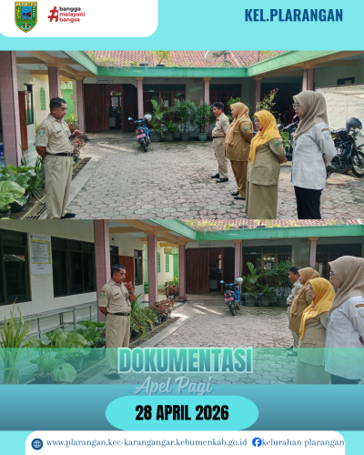 Apel Pagi Selasa 28 April 2026