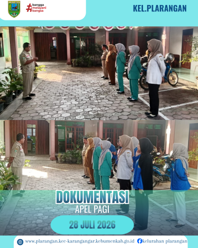 Apel Pagi Selasa 28 Juli 2026