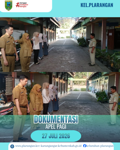 Apel Pagi Senin  27 Juli 2026